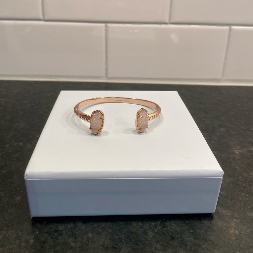 Kendra Scott - Rose Gold, Elton Cuff, Iridescent Drusy